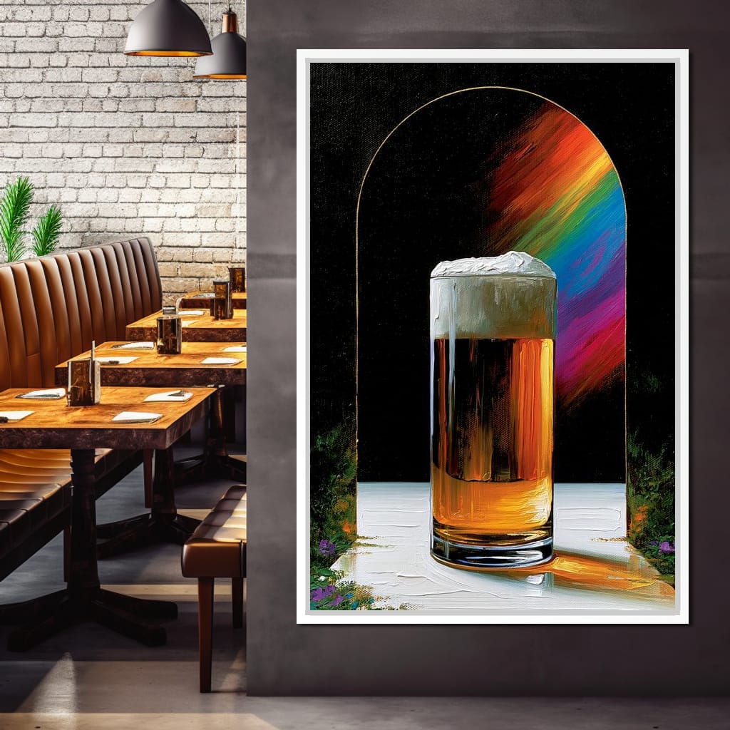 Golden Hour Ritual Beside The Arch Canvas Wall Art