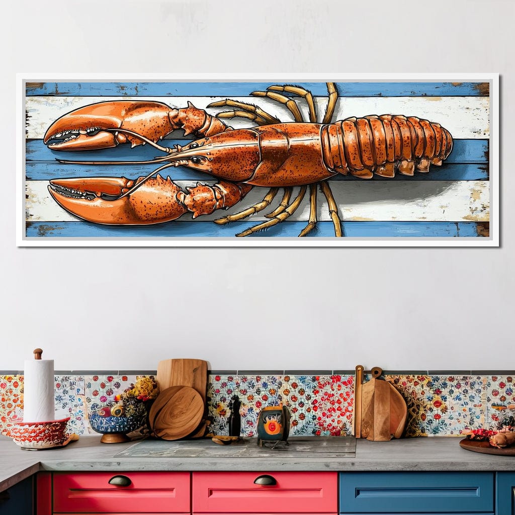 Oceanic Lobster Delight Canvas Wall Art