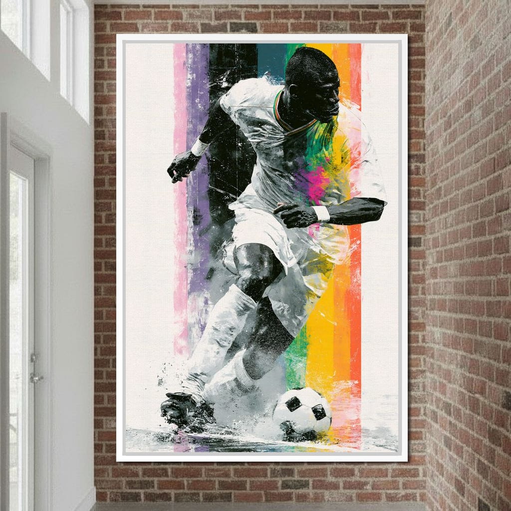 Victory Through The Vibrant Pitch Canvas Wall Art