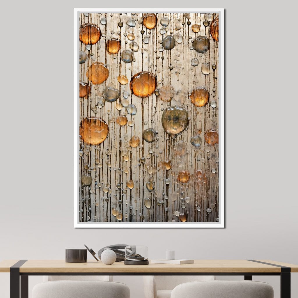 Droplet Hues Canvas Wall Art