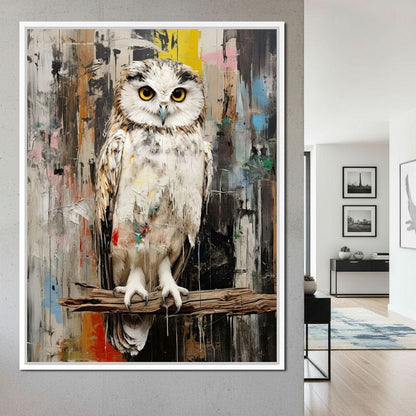 Owls Mystic Gaze Canvas Wall Art
