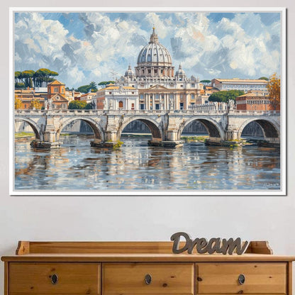 Eternal Reflections of Rome Canvas Wall Art