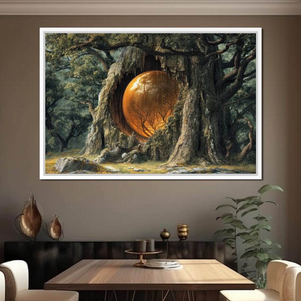 The Glowing Core of Gaia Canvas Wall Art