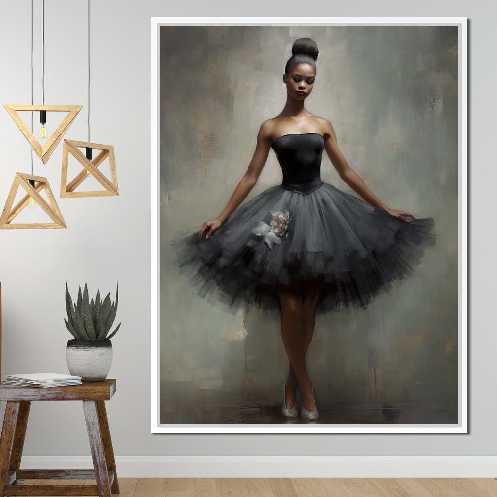 Lovely Ballerina Canvas Wall Art