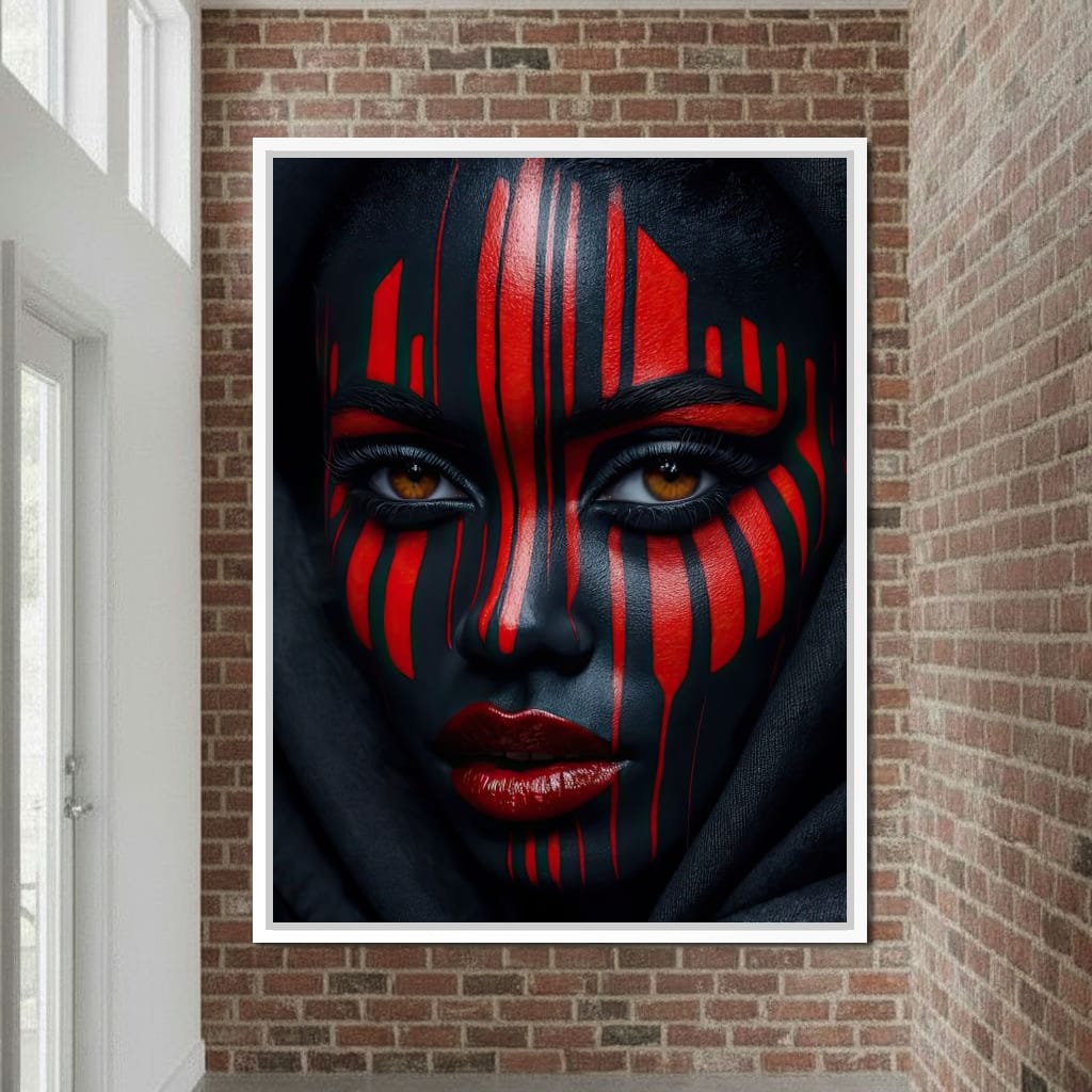 Scarlet Ritual Canvas Wall Art