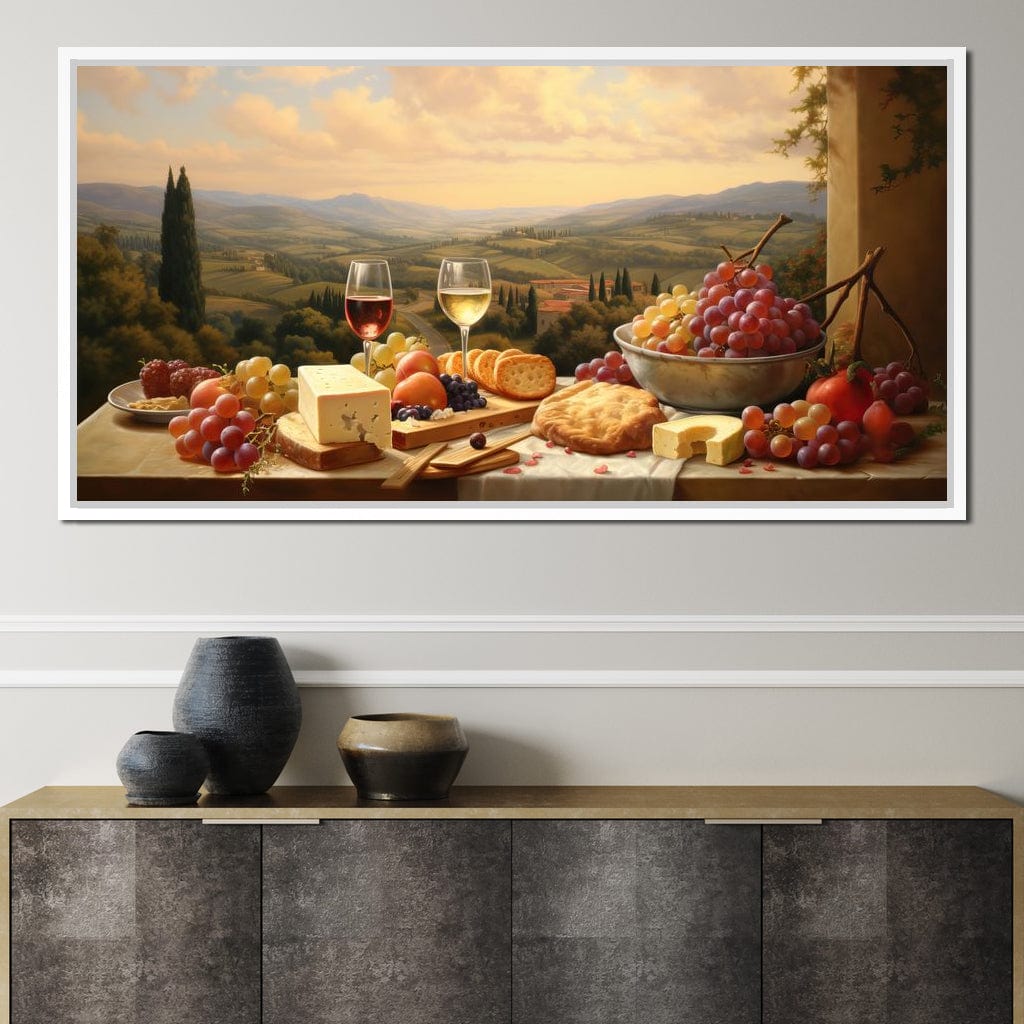 Wine & Cheese Valley Canvas Wall Art