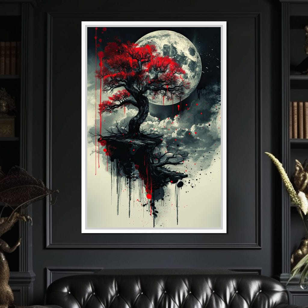 Lunar Blossom Drifts Canvas Wall Art