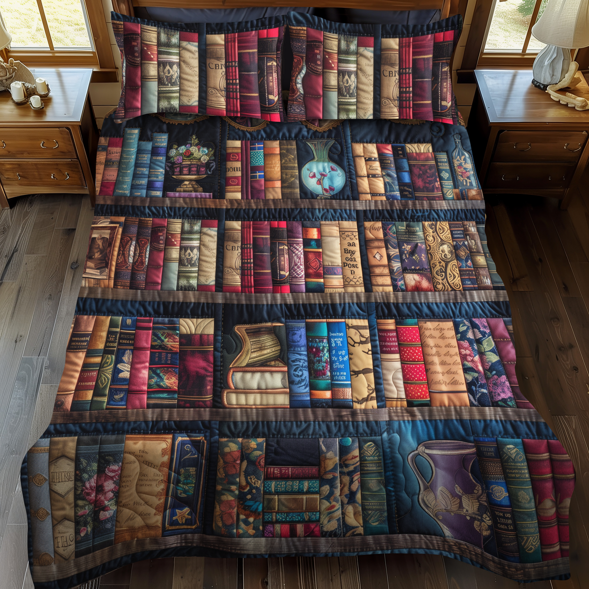 Page Perch 3-Piece Quilted Bedding Set - Single (59" x 70")