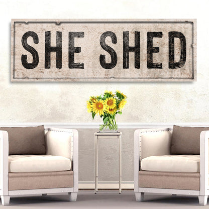 She Shed V - canvas