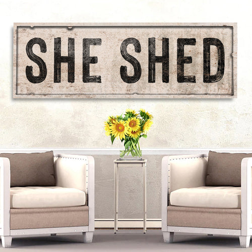 She Shed V - canvas