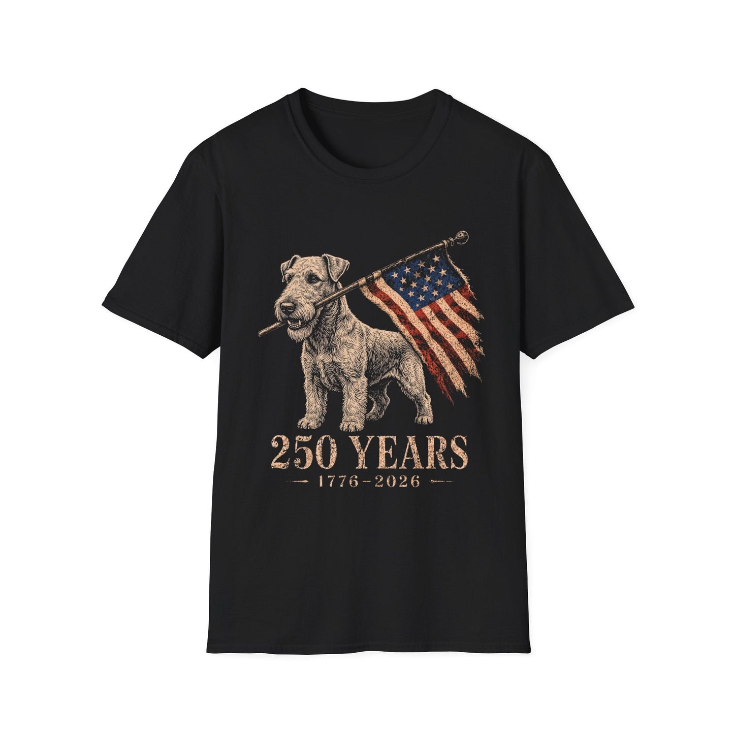 Airedale Terrier USA 250 Years Tee