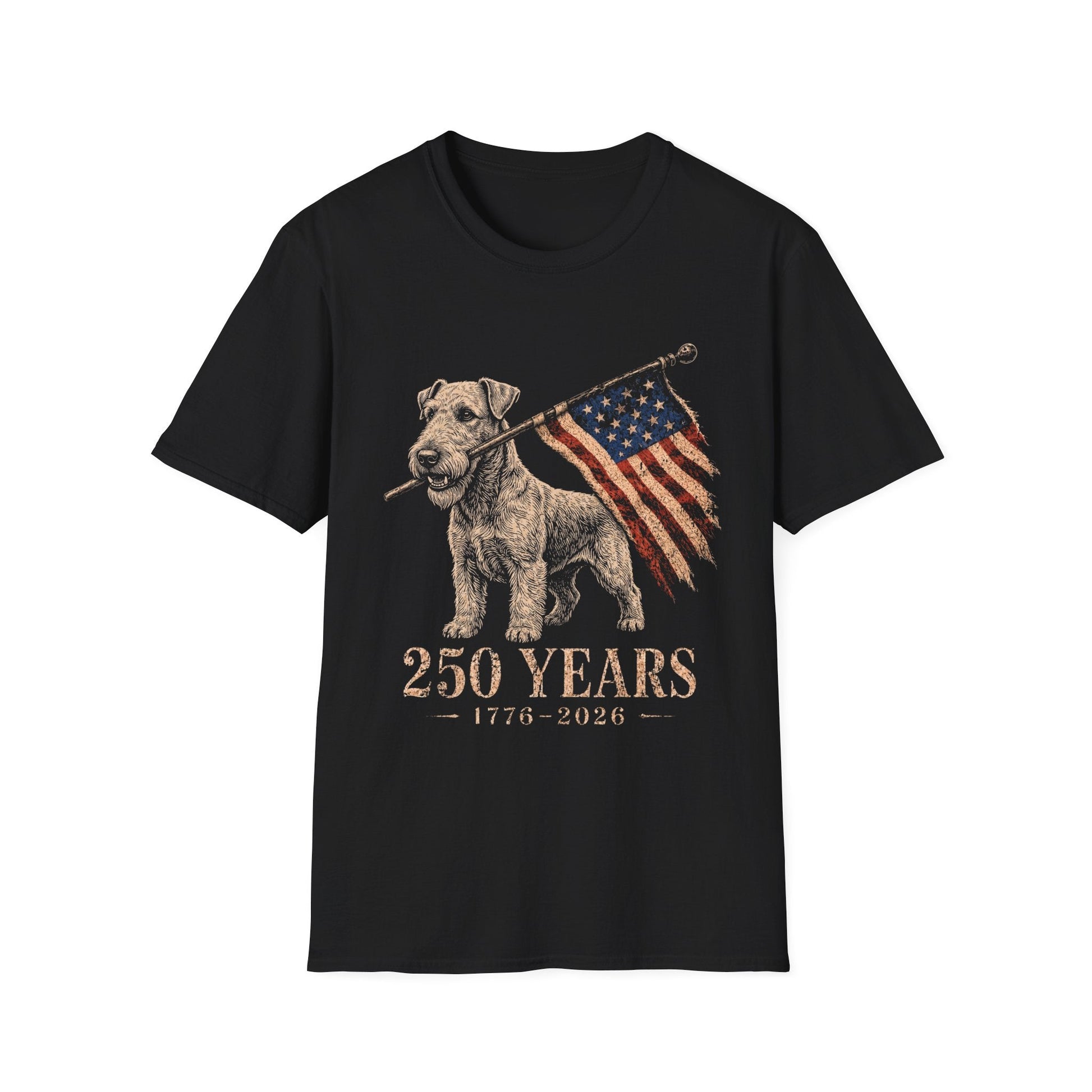 Airedale Terrier USA 250 Years Tee