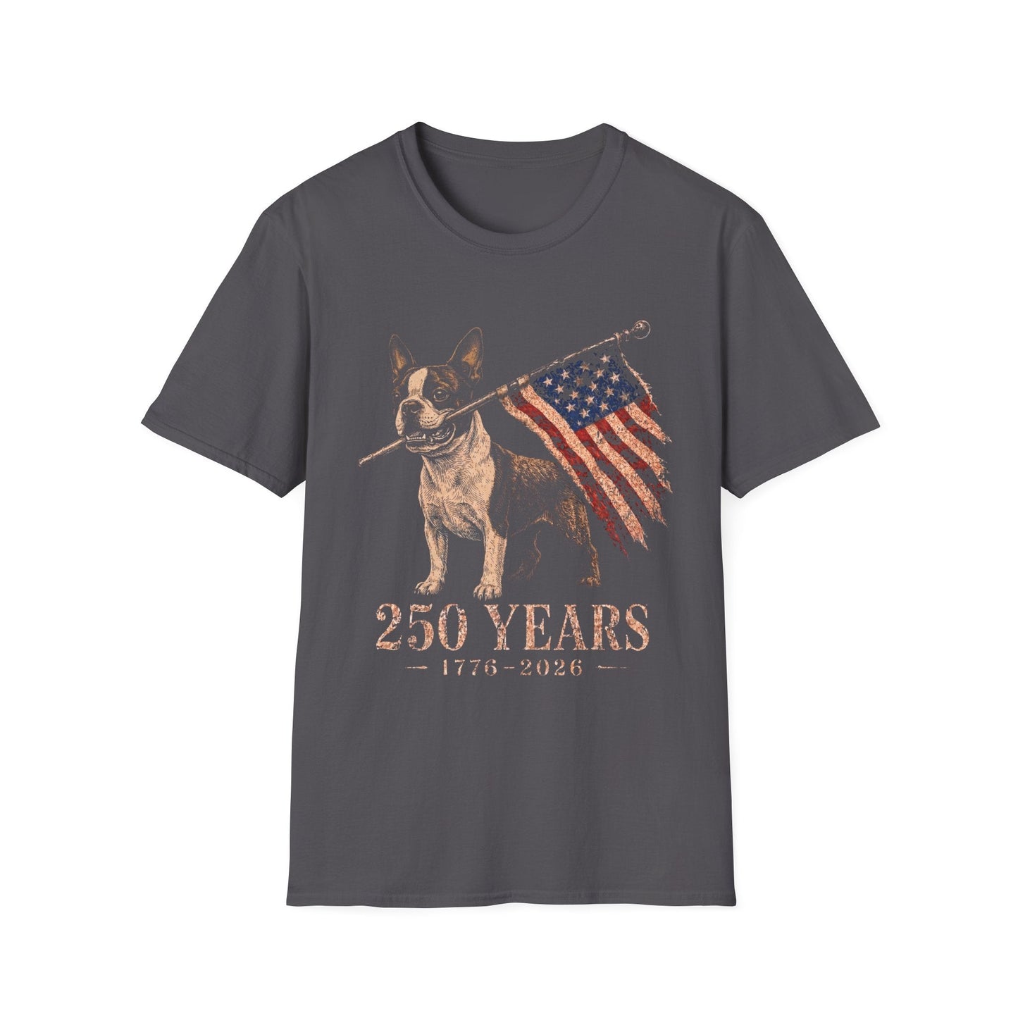 Boston Terrier USA 250 Years Tee