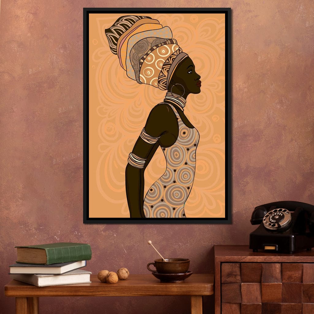 African Lady Canvas Wall Art