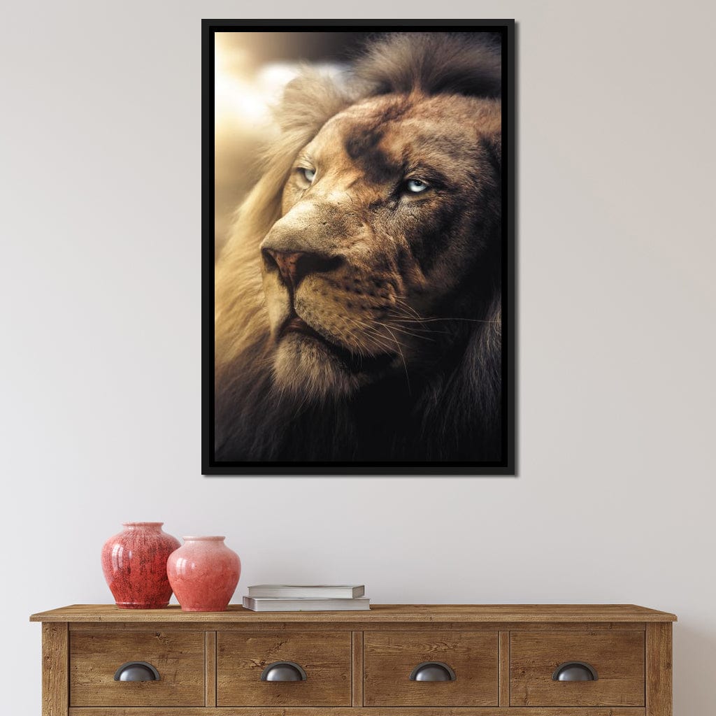 Lion Boss Canvas Wall Art