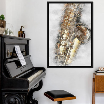 Saxophone - Mateo Canvas Wall Art