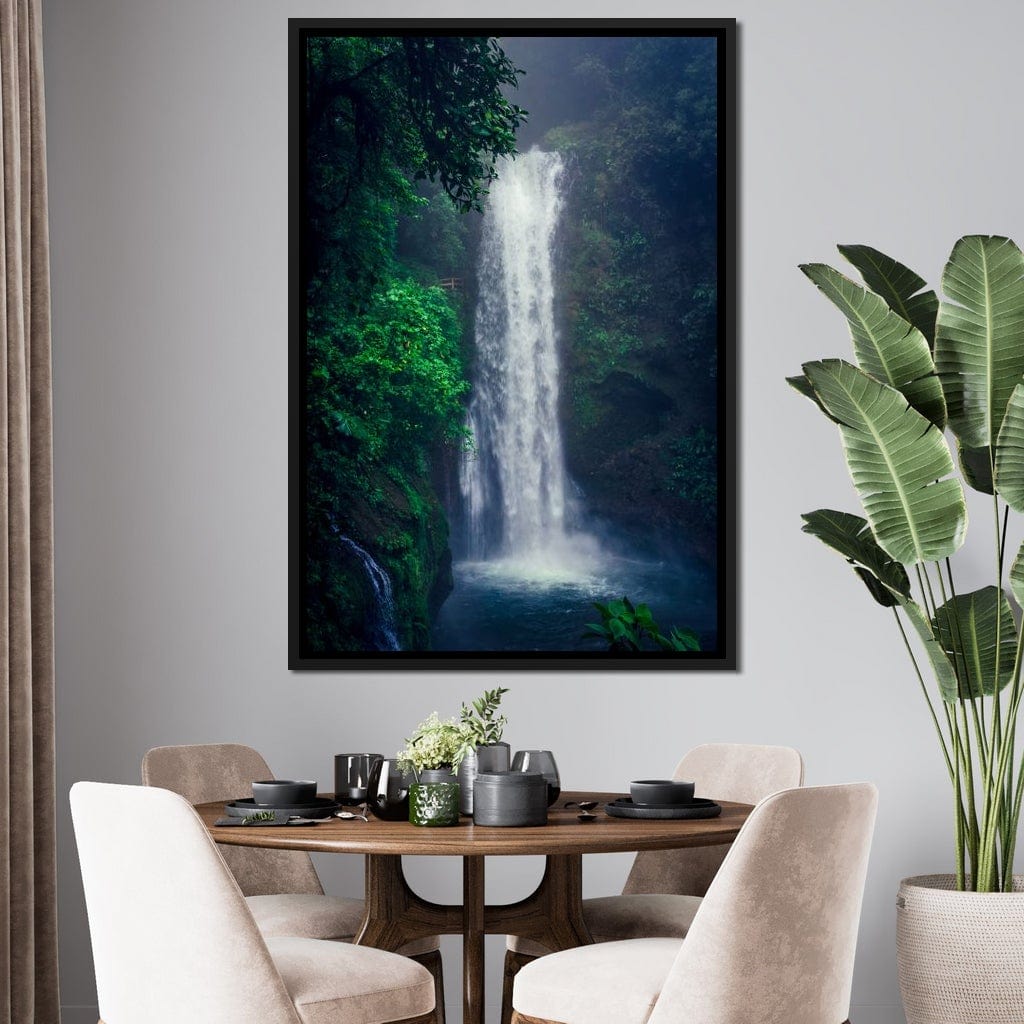 Waterfall in Costa Rica Canvas Wall Art