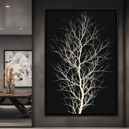 The Black Tree Canvas Wall Art