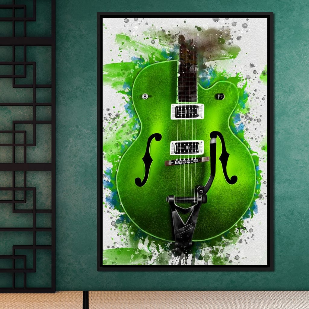 Brian Setzer's Guitar Canvas Wall Art
