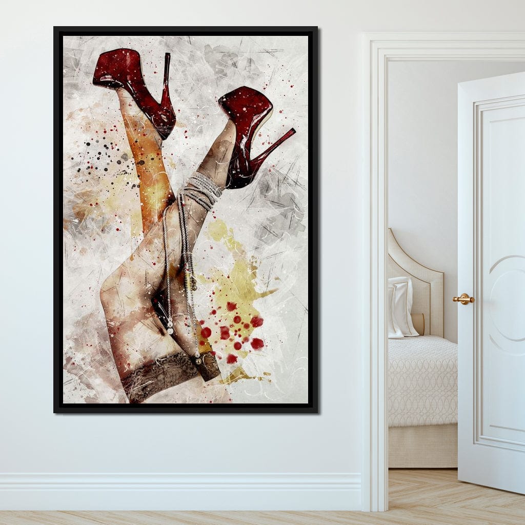 Heels and Pearls Canvas Wall Art