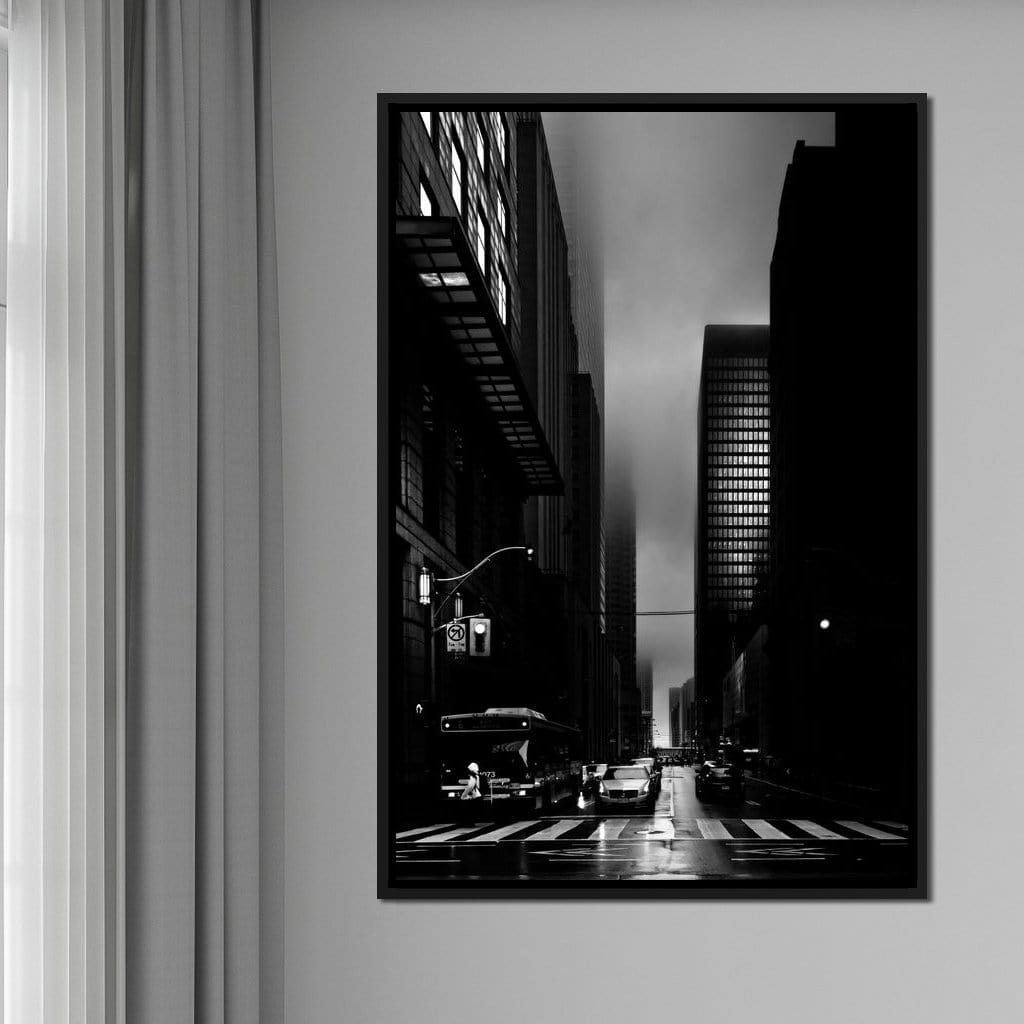 Downtown Toronto Fogfest no35 Canvas Wall Art