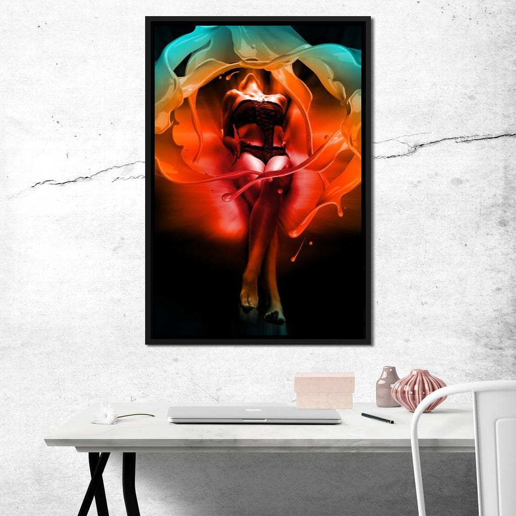 Color of Seduction Canvas Wall Art