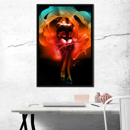Color of Seduction Canvas Wall Art