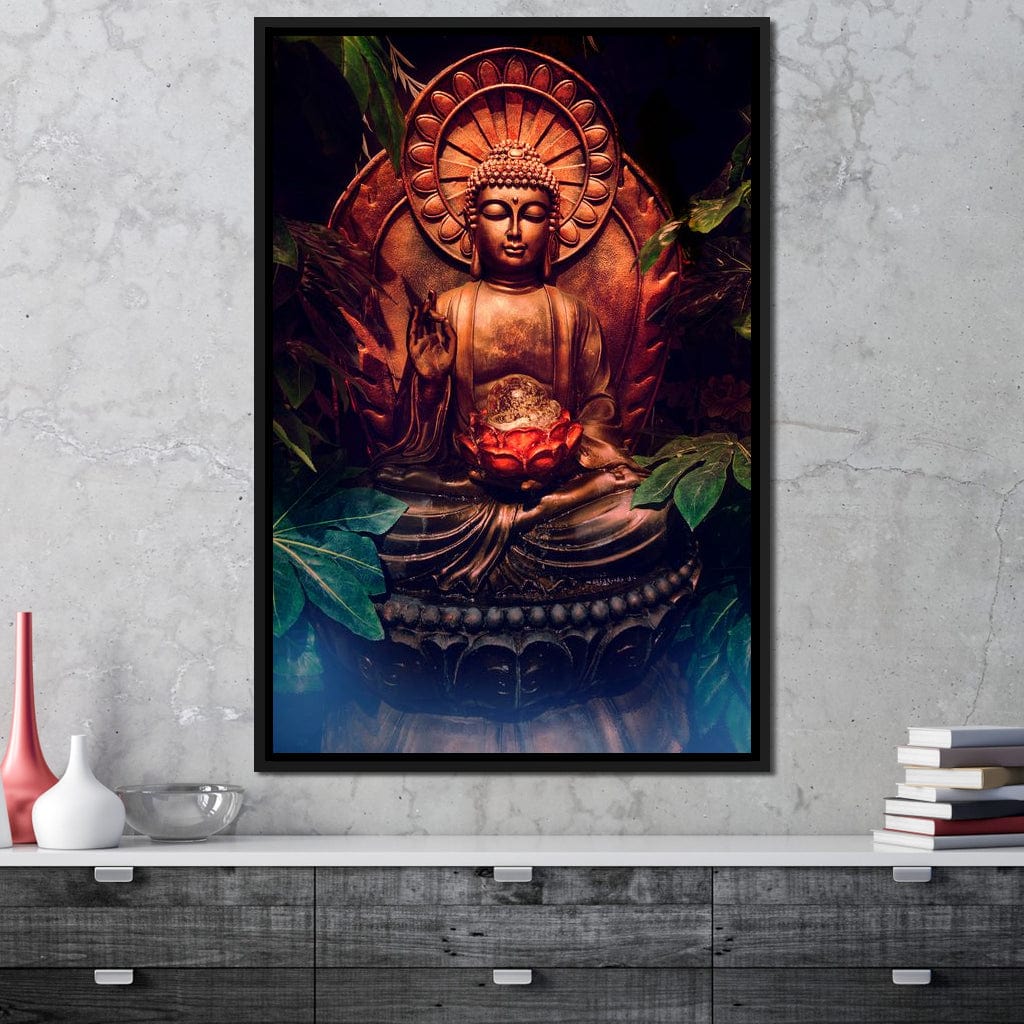 Zen Buddha Meditation Canvas Wall Art