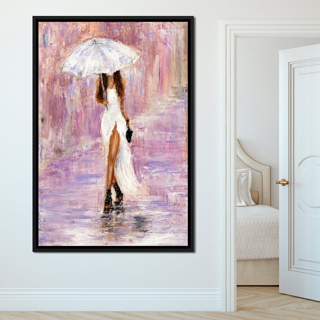 The Bridesmaid Under the Rain Canvas Wall Art