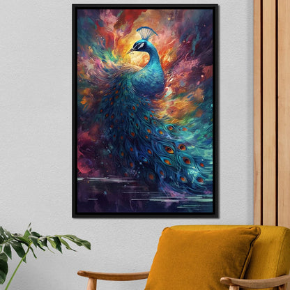 Sacred Peacock Canvas Wall Art