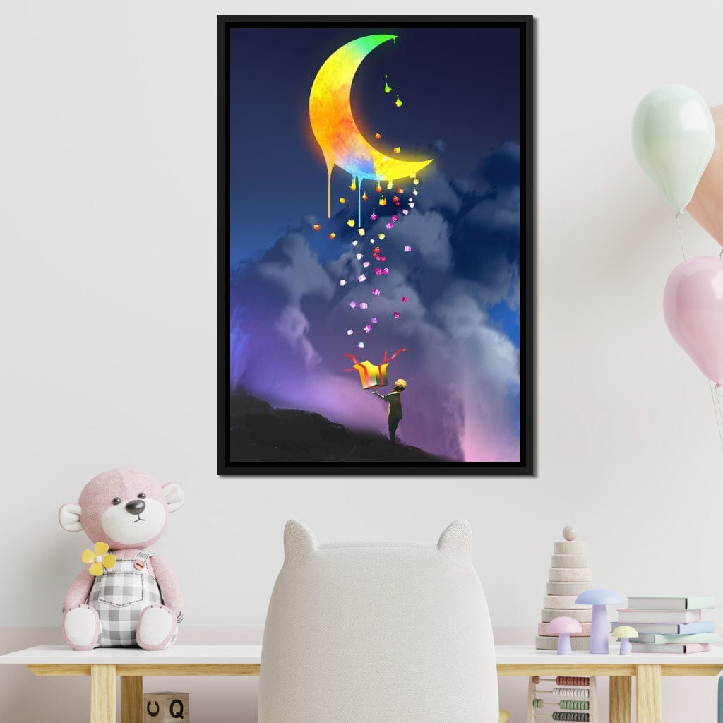 Moon Gift Canvas Wall Art