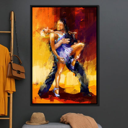Rumba Dancers Canvas Wall Art