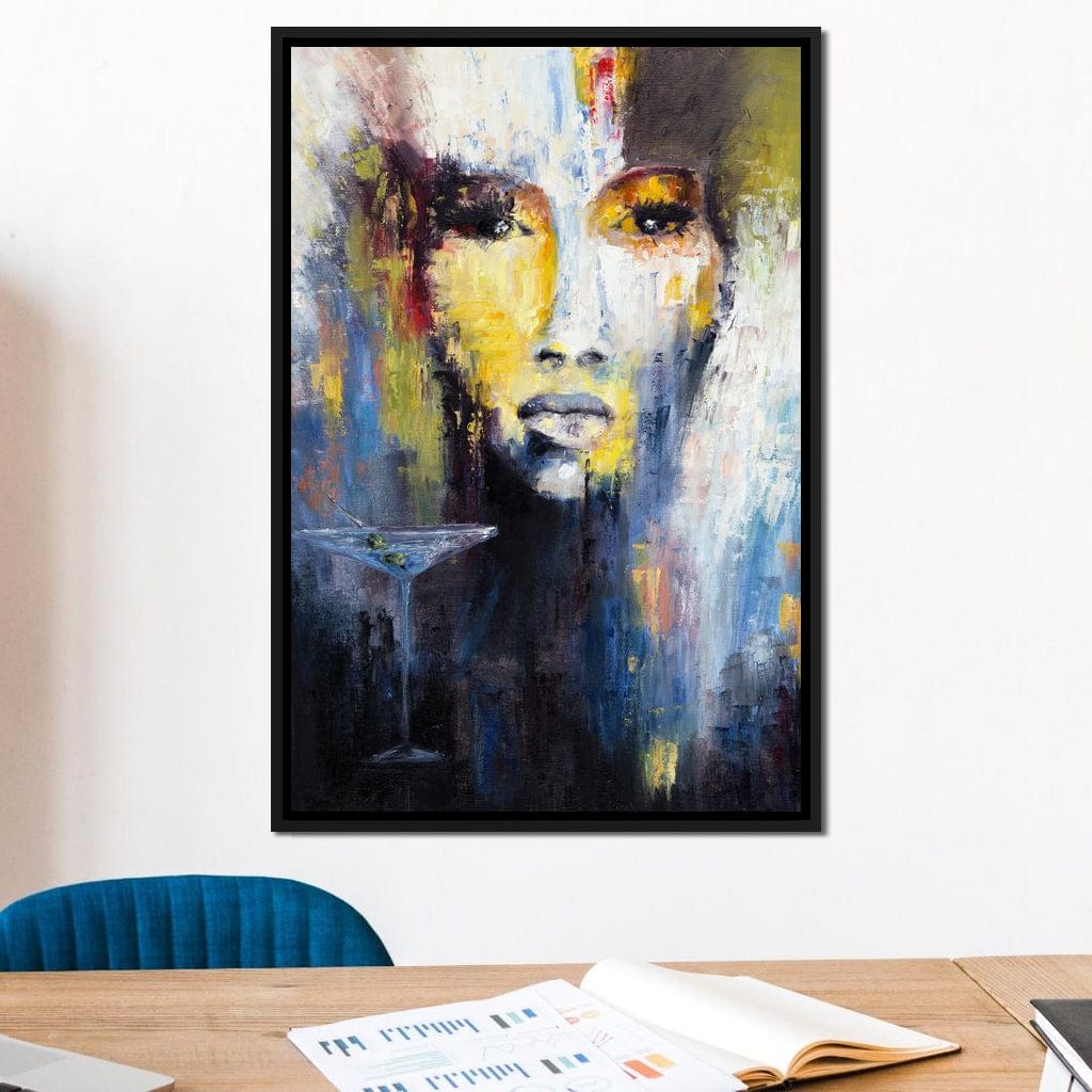 Martini Portrait Canvas Wall Art