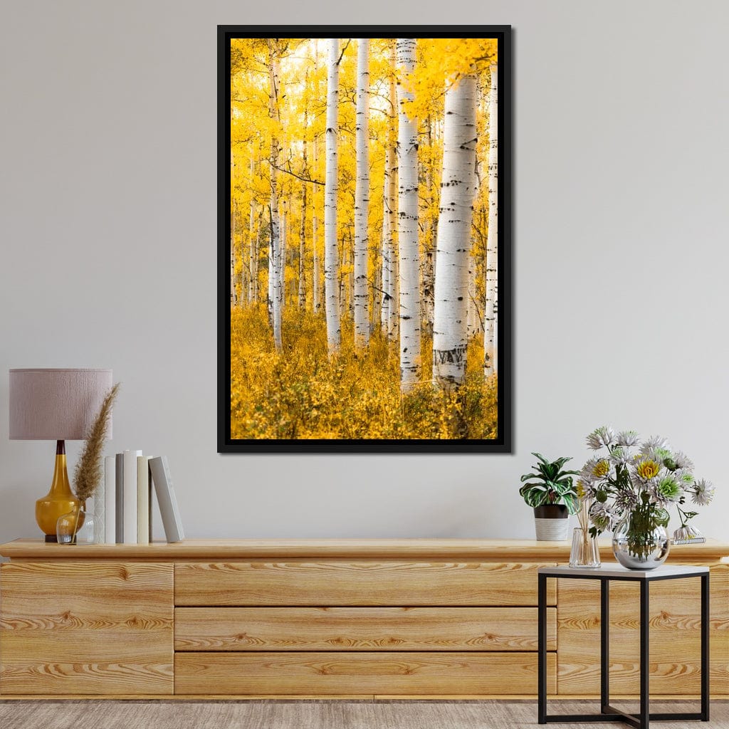 Yellow Forest - Colorado Canvas Wall Art