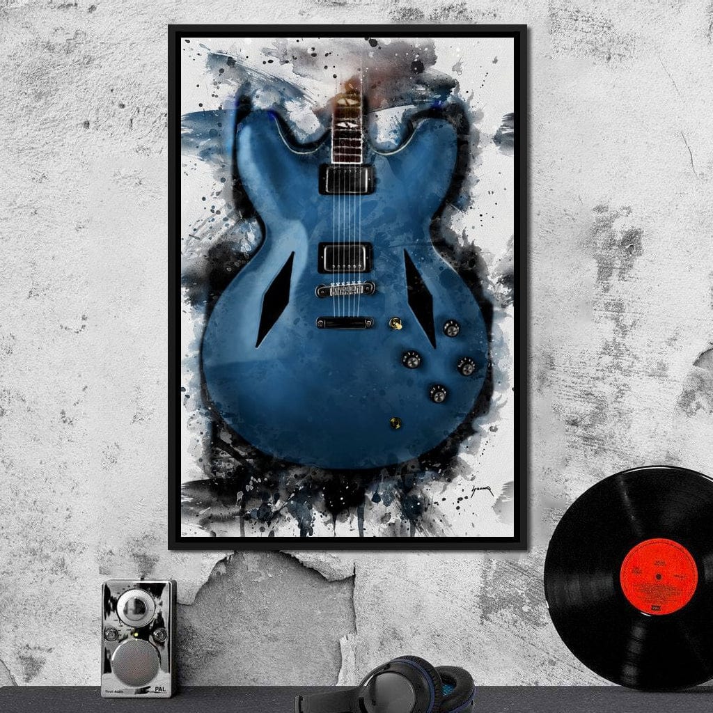 Dave Grohl's Electric Guitar Canvas Wall Art