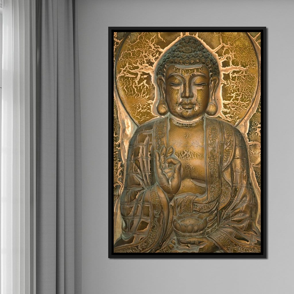 Buddhist Mural Canvas Wall Art