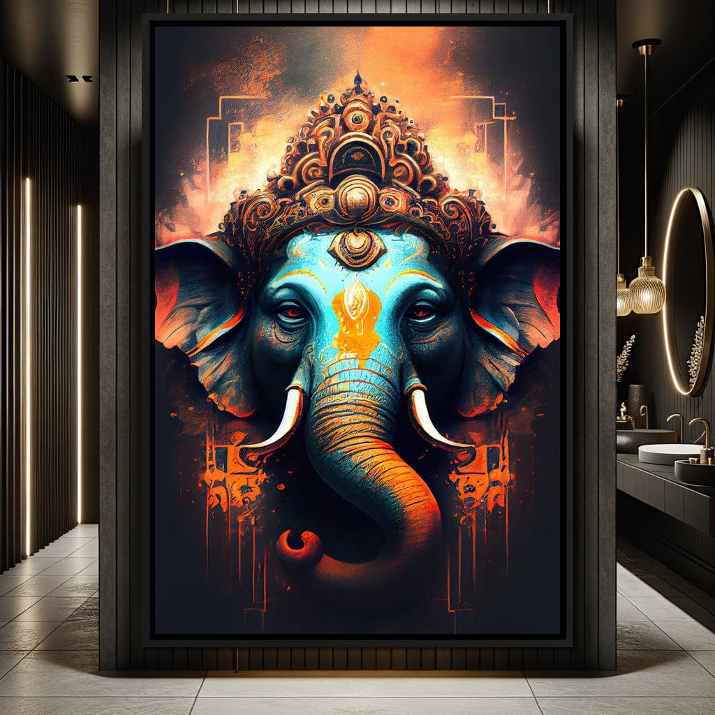 Ganesha's Strength Canvas Wall Art