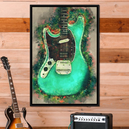 Kurt Cobain's Guitar Canvas Wall Art