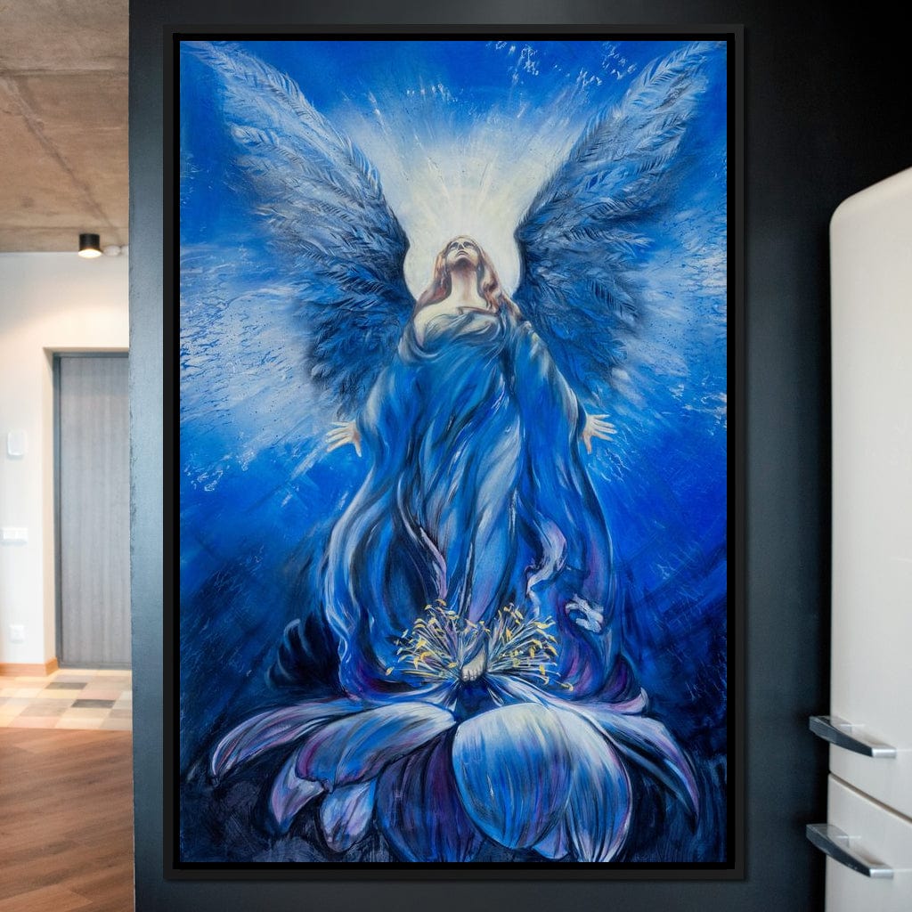 Blue Angel Canvas Wall Art