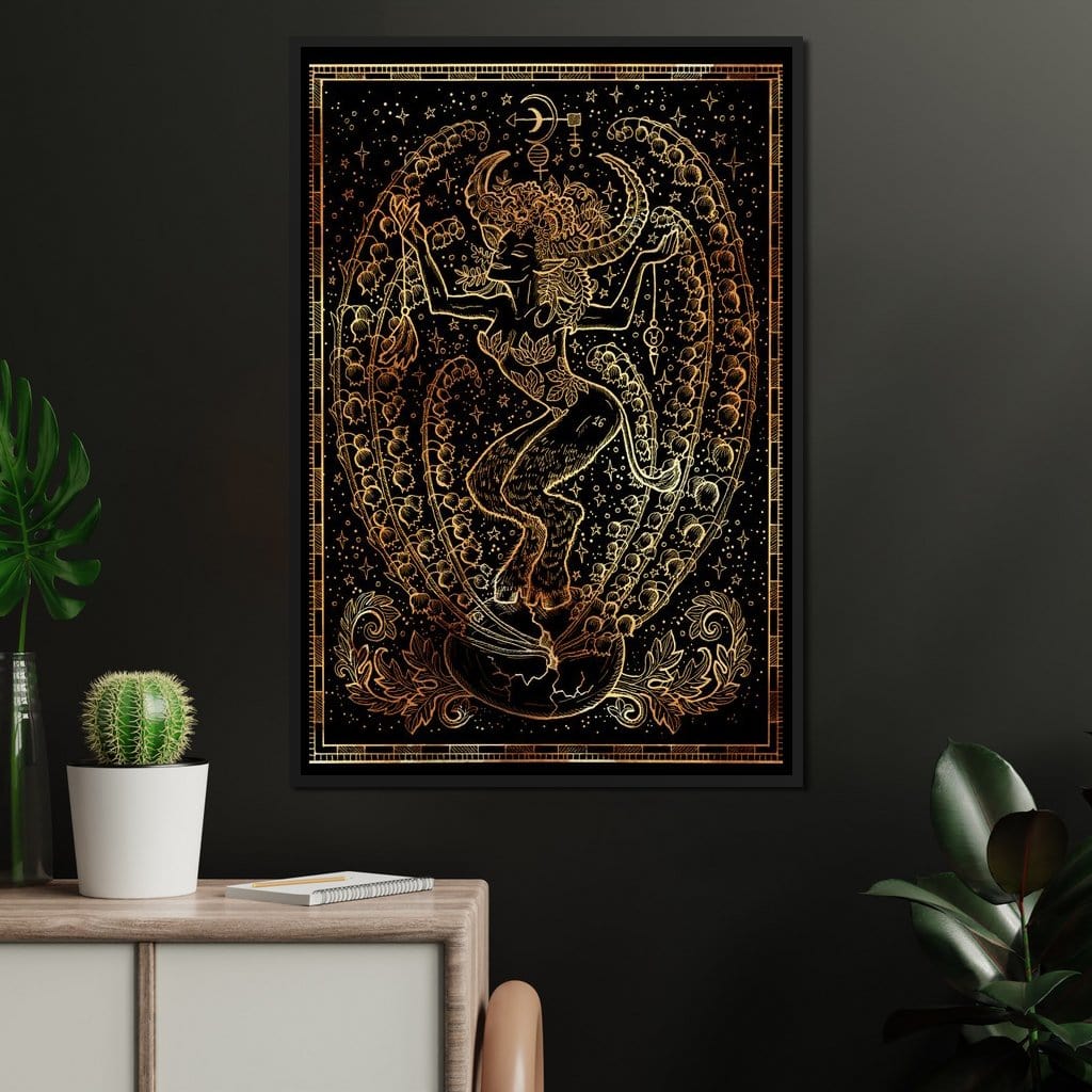 Zodiac sign Taurus Canvas Wall Art
