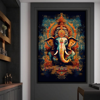 Tranquil Ganesha Canvas Wall Art