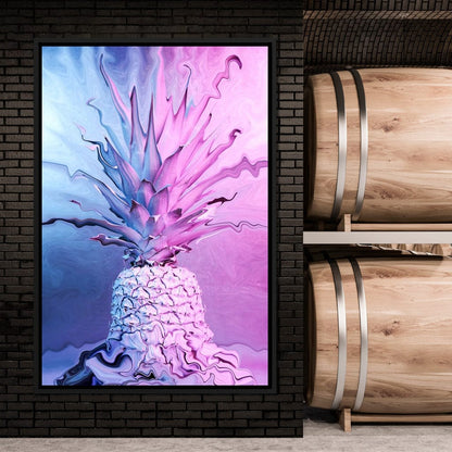 Psychedelic Pineapple Canvas Wall Art