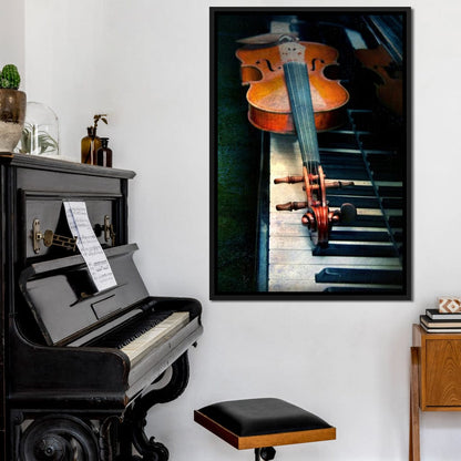 Piano & Violin Canvas Wall Art