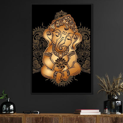 Baby Ganesh Canvas Wall Art