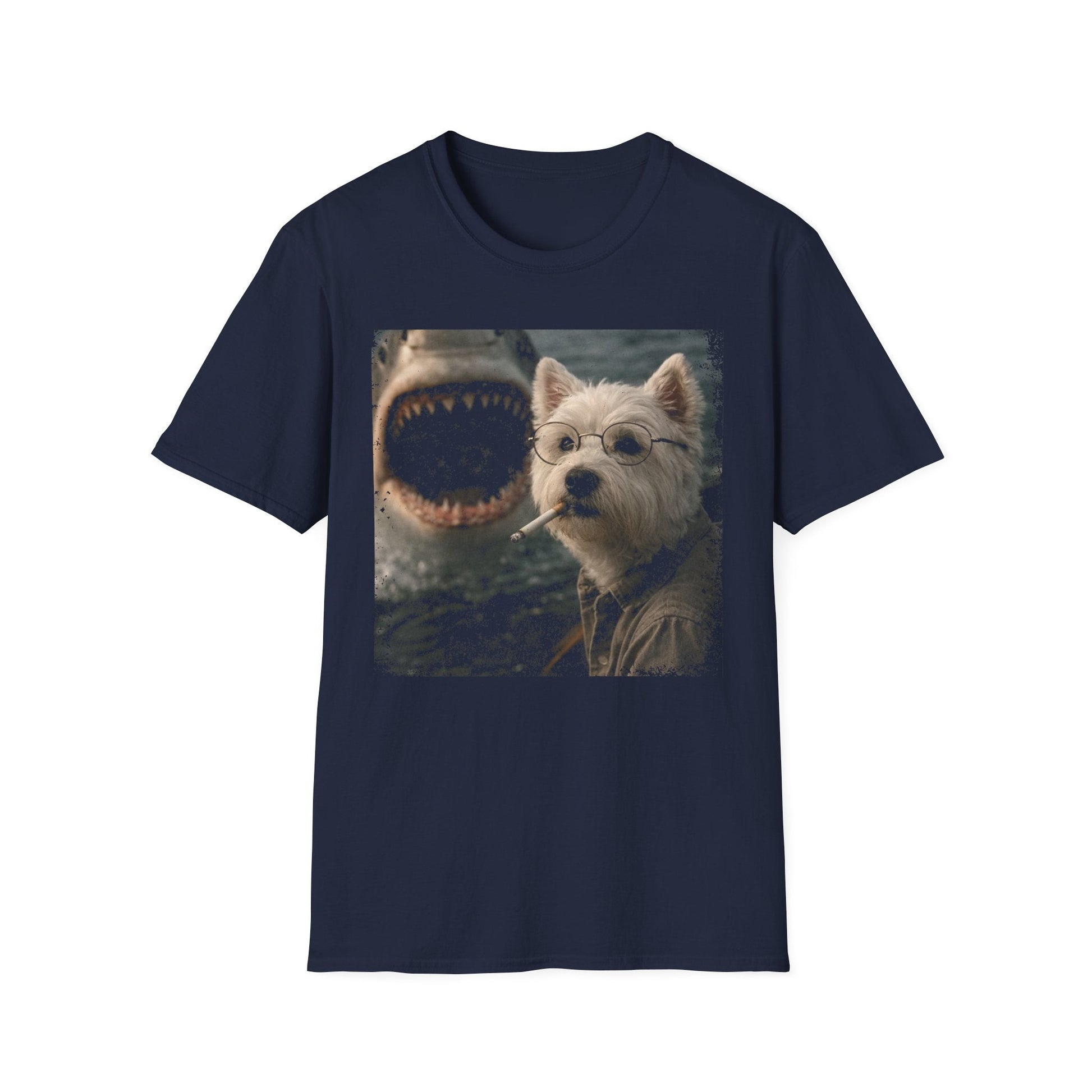 Westie and Shark Tee