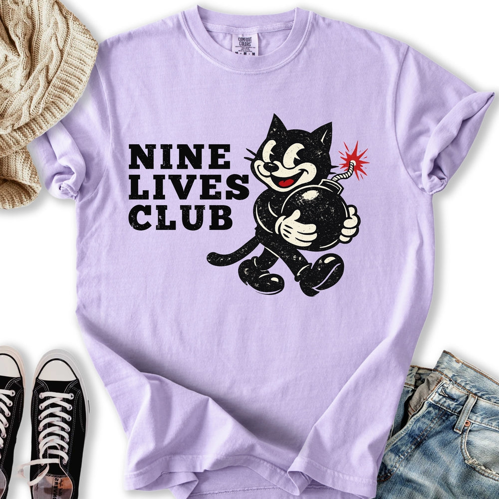 Vintage Nine Lives Club Relaxed Tee