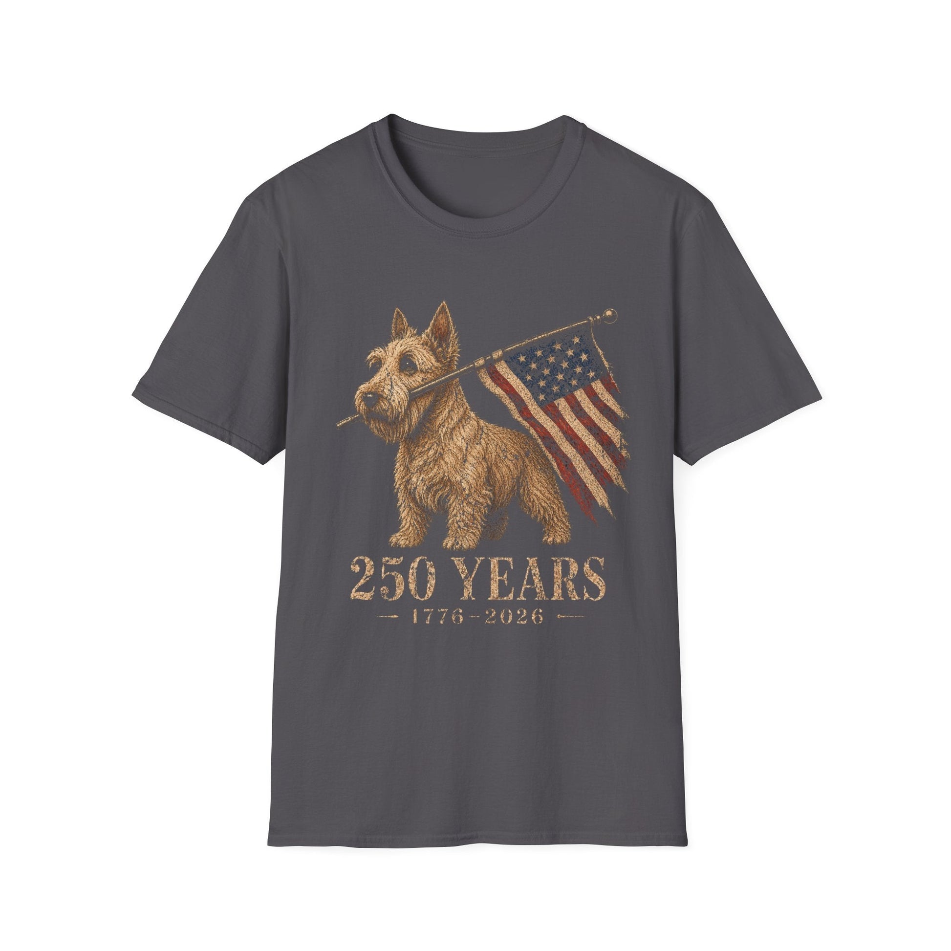 Wheaten Scottish Terrier USA 250 Years Tee