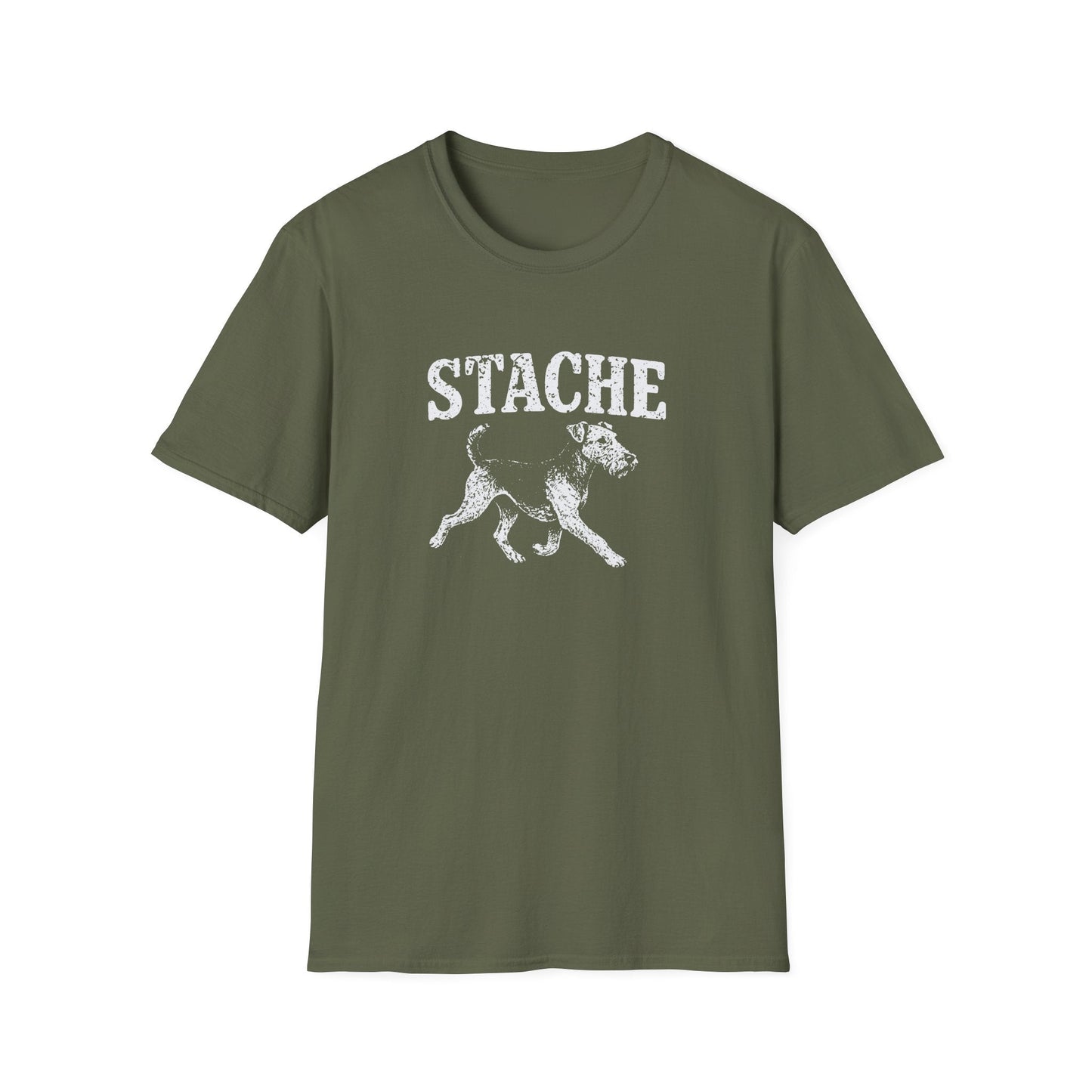 Airedale Terrier Stache Tee