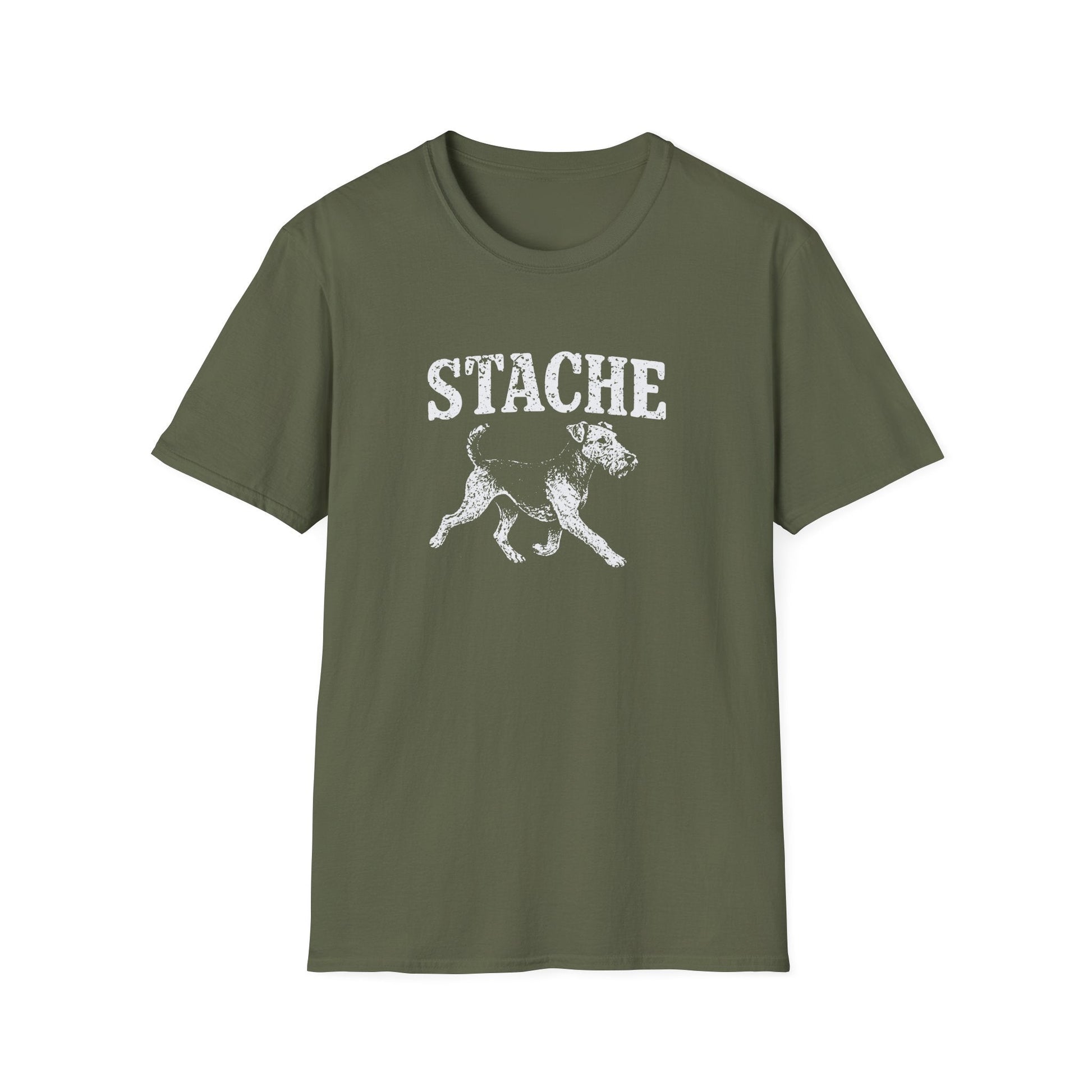 Airedale Terrier Stache Tee