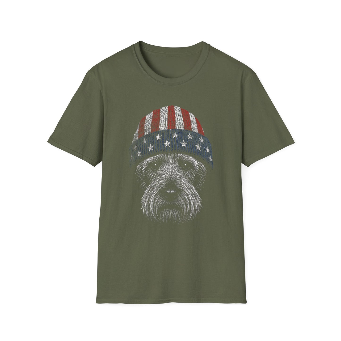 Scottish Terrier USA Beanie Tee